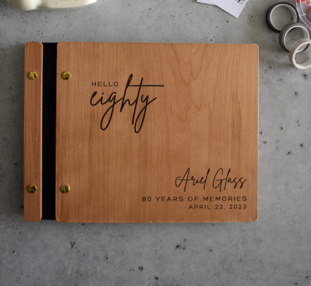 Personalized Guest Book - Birthday Guestbook Personalized 30th 40th 50th