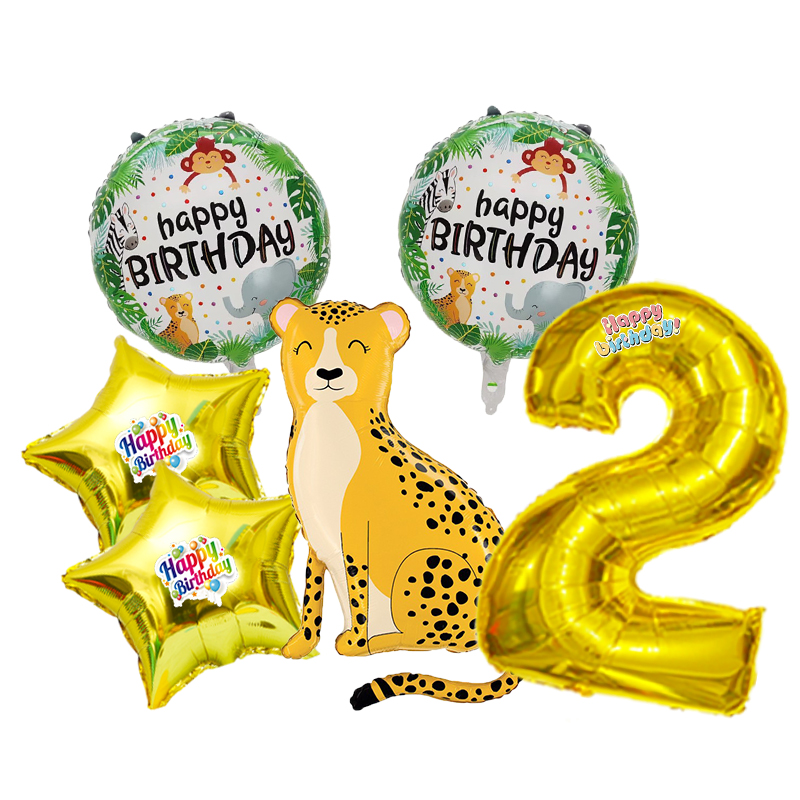 Wedding Zoo - leopard Zoo Numbers 0-9 Jungle Animal