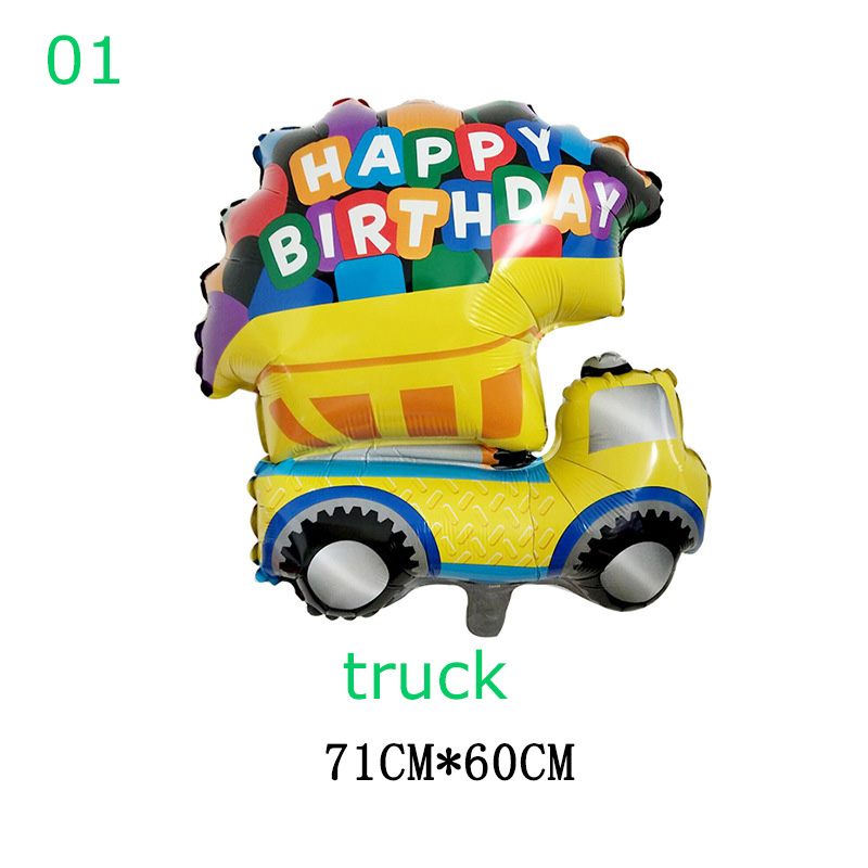1PC Cartoon Car Balloons Fire  - đánh giá và giá Wedding Qq