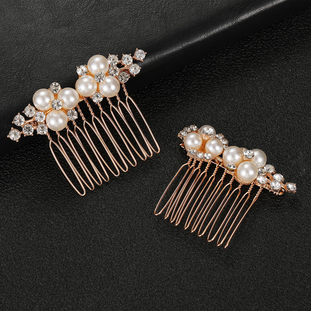 2Pcs Simple Wedding Hair Combs - đánh giá và giá Wedding Supply Store