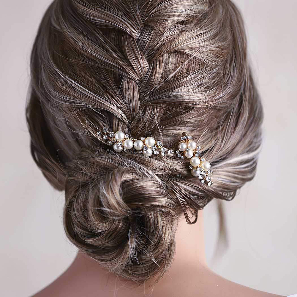 2Pcs Simple Wedding Hair Combs - đánh giá và giá Wedding Supply Store