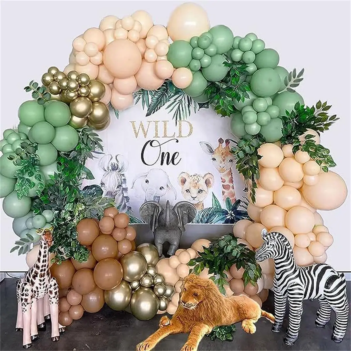 105Pcs Jungle Animal Balloon G - đánh giá và giá Wedding Zoo