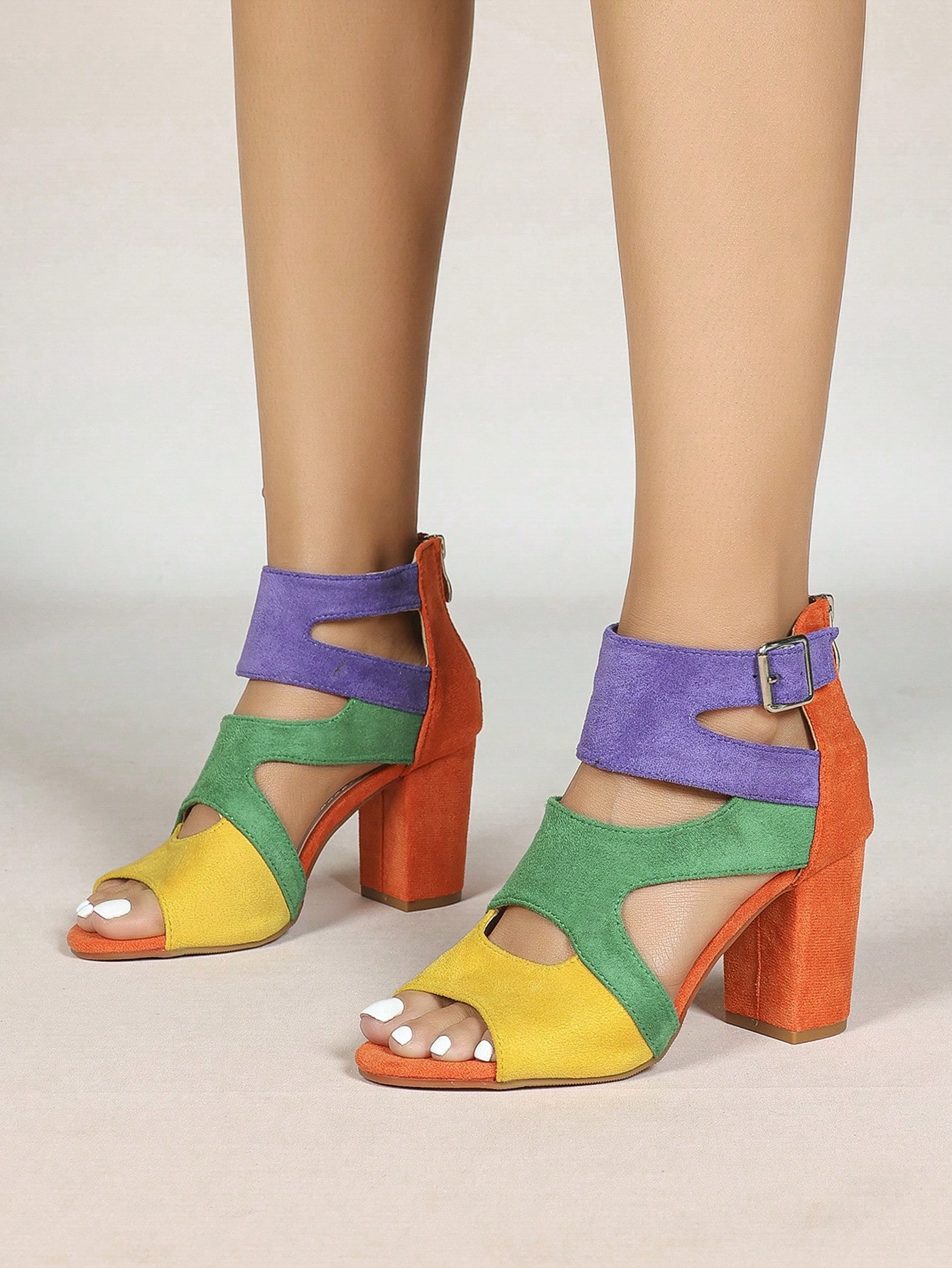 Women's Color Block Open Toe A - đánh giá và giá Wedding Fx