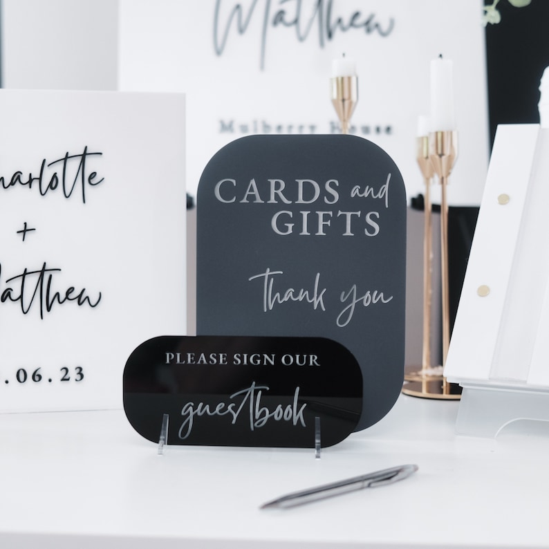 White Card Box for Wedding 3D  - đánh giá và giá Personalized Guest Book