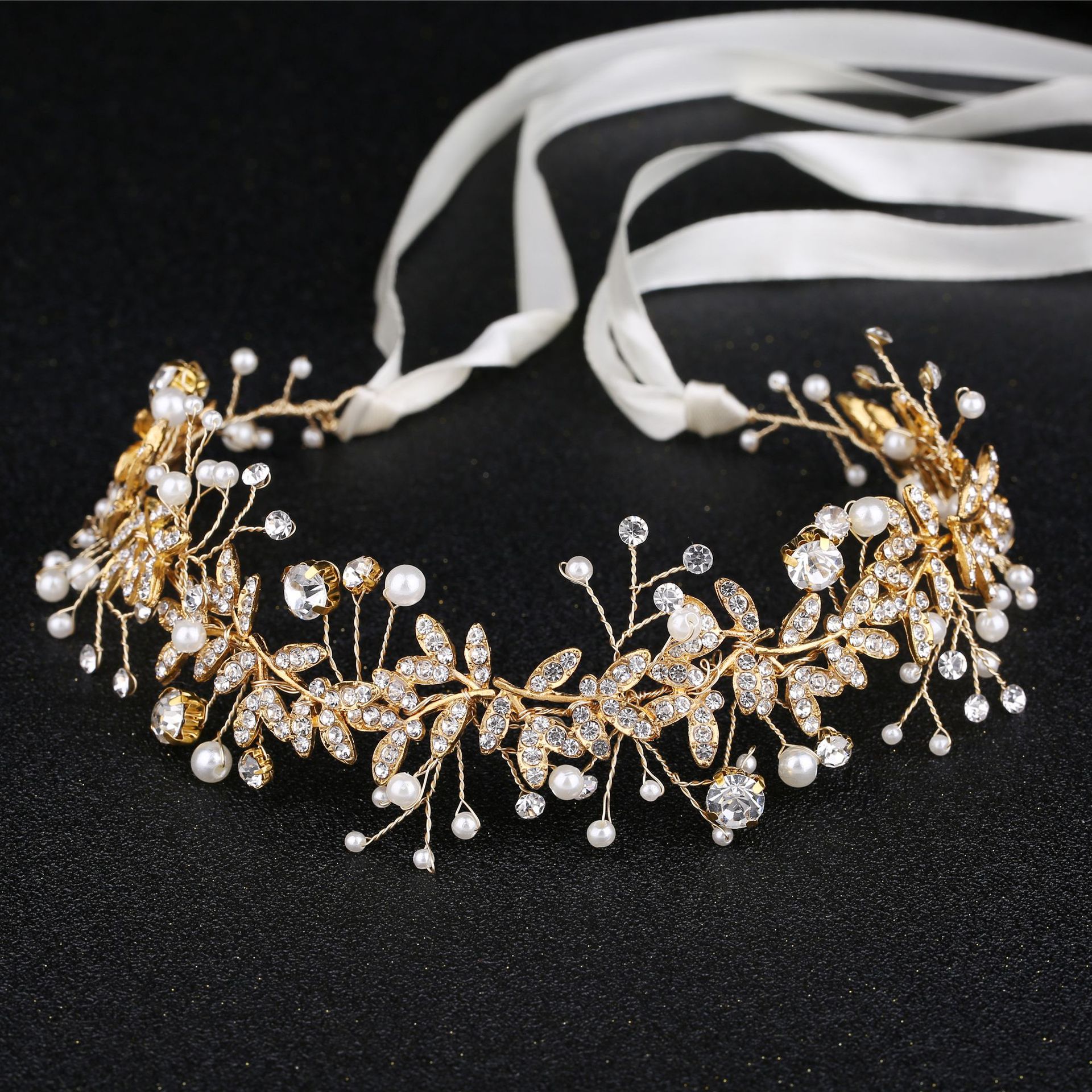 New Crystal Flower Headband Ri - đánh giá và giá Wedding Supply Store