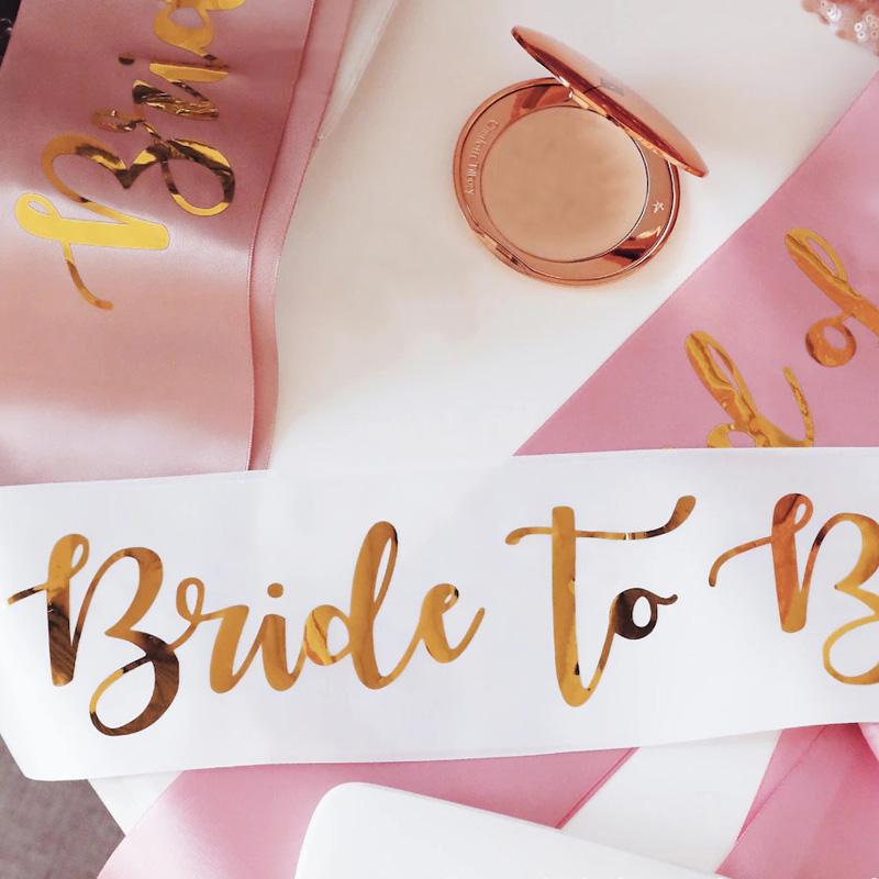 Custom Bridal Sash Bachelorett - đánh giá và giá Bride Tribe Sash