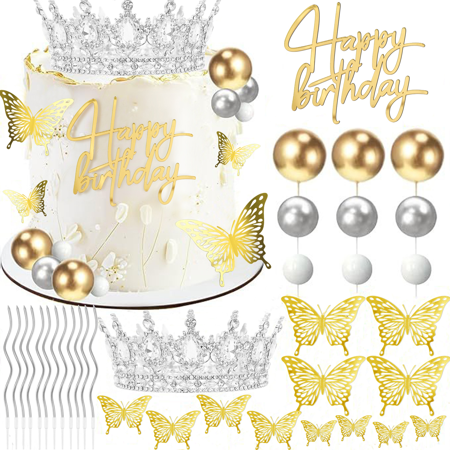 1set Gold Pink Silvery Crown C - đánh giá và giá Unity Candle Set