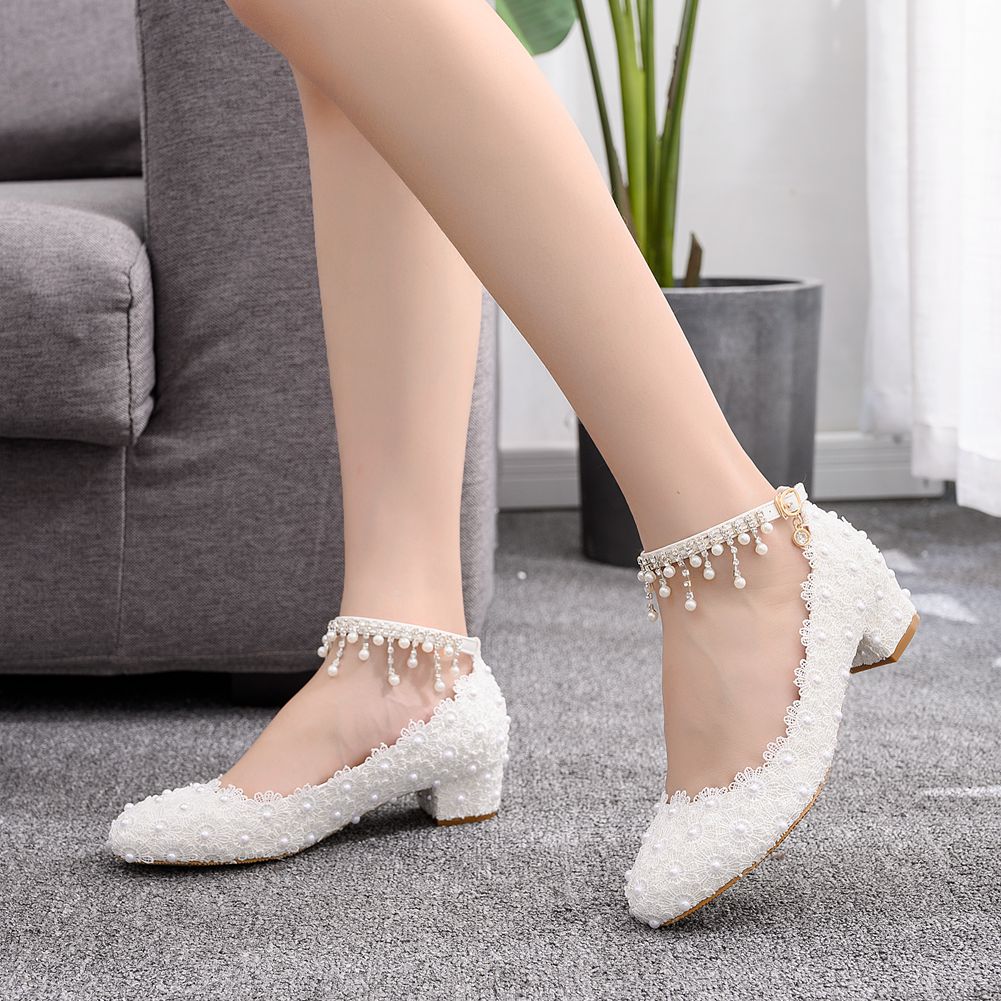 Women's Closed Toe Low Chunky  - đánh giá và giá Wedding Fx