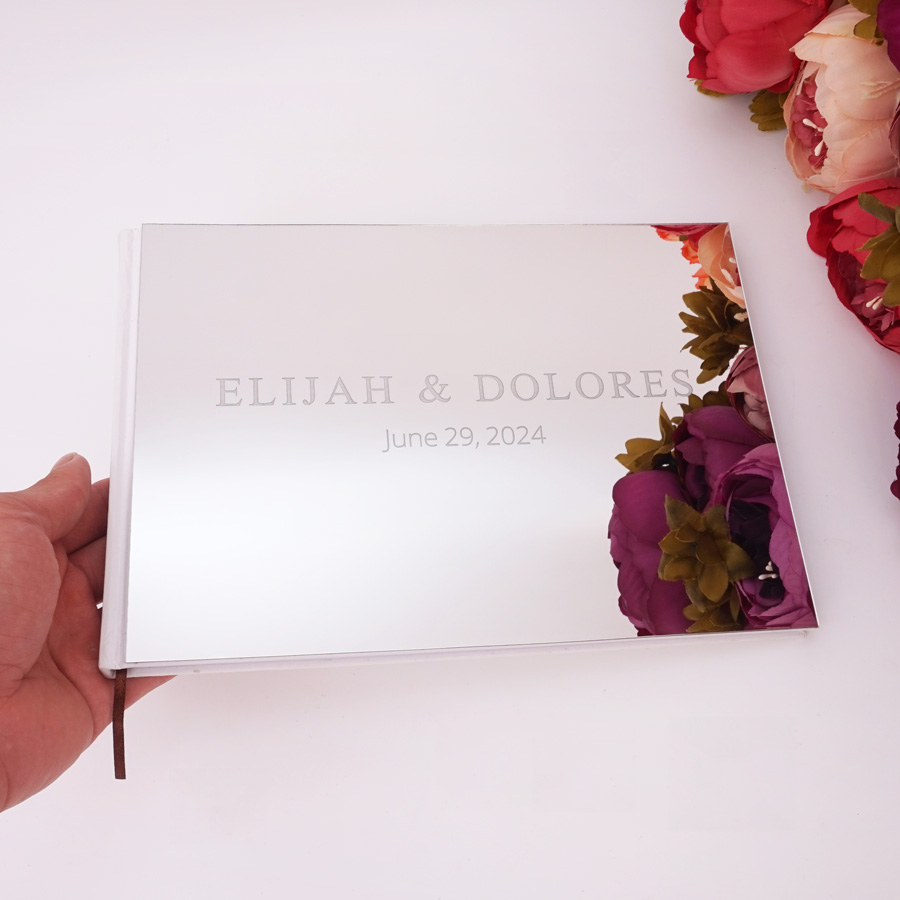 25x18cm Custom Horizontal Acry - đánh giá và giá Personalized Guest Book