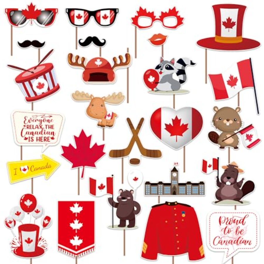 Canada Day Photo Booth Props D - đánh giá và giá Wedding Supply Canada