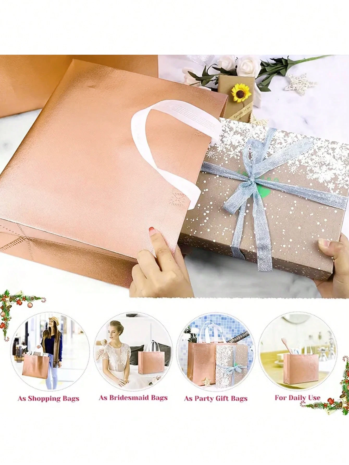 Reusable Gift Tote Grocery Sho - đánh giá và giá Wedding Supply Shops