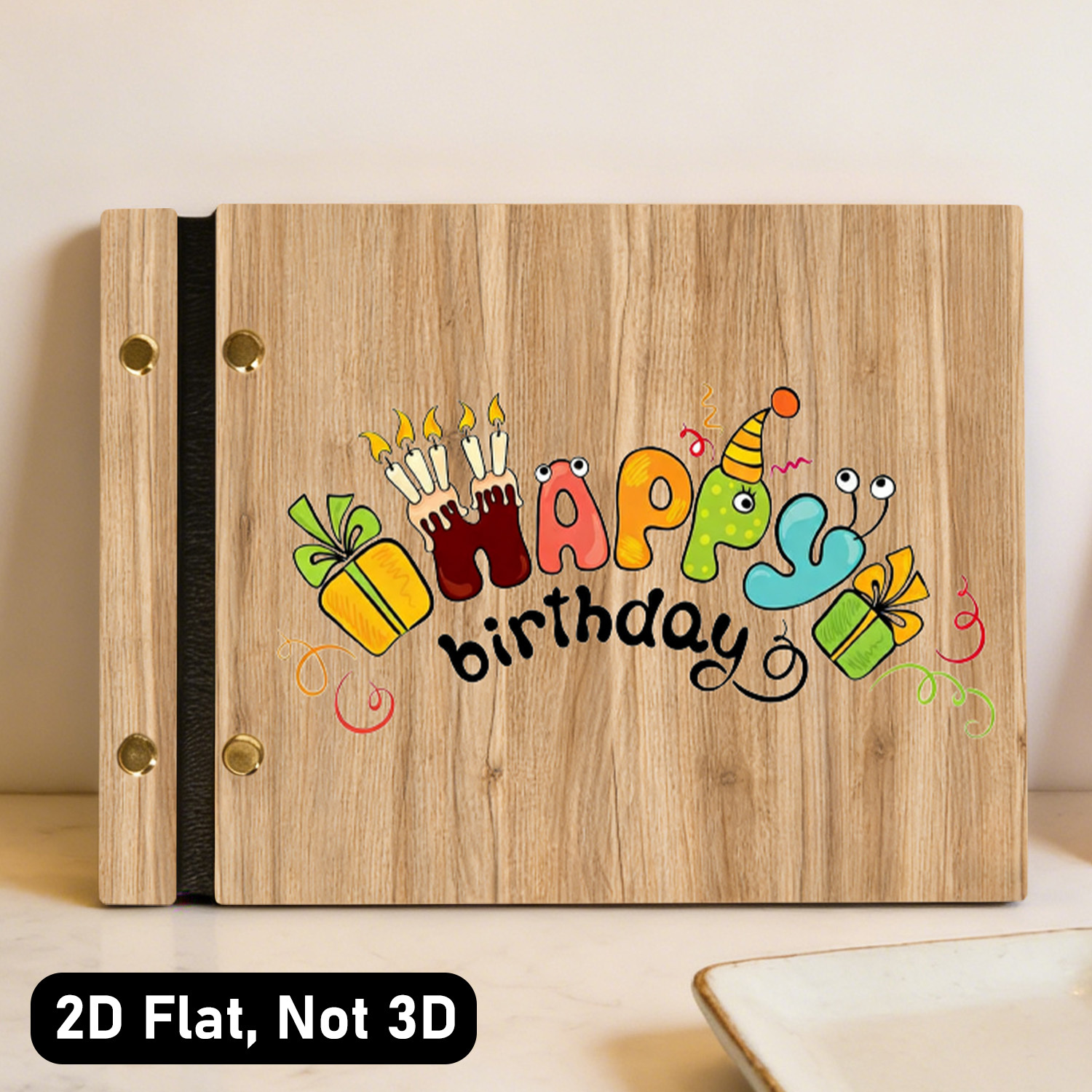 Cute Happy Birthday Wooden Gue - đánh giá và giá Personalized Guest Book