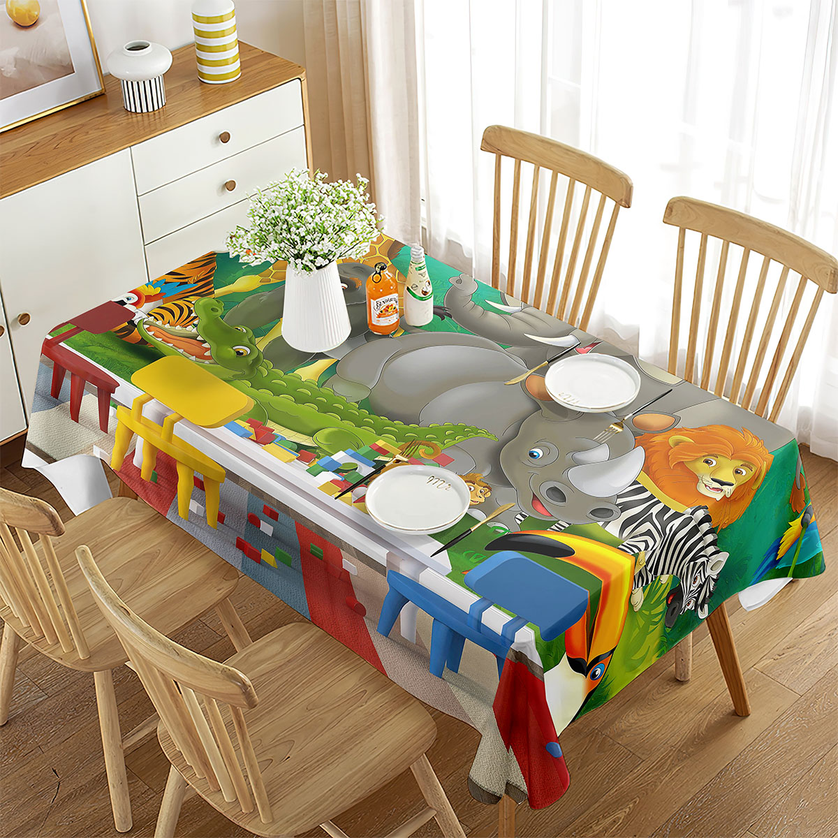 Zoo Tablecloth Happy Zoo Eleph - đánh giá và giá Wedding Zoo