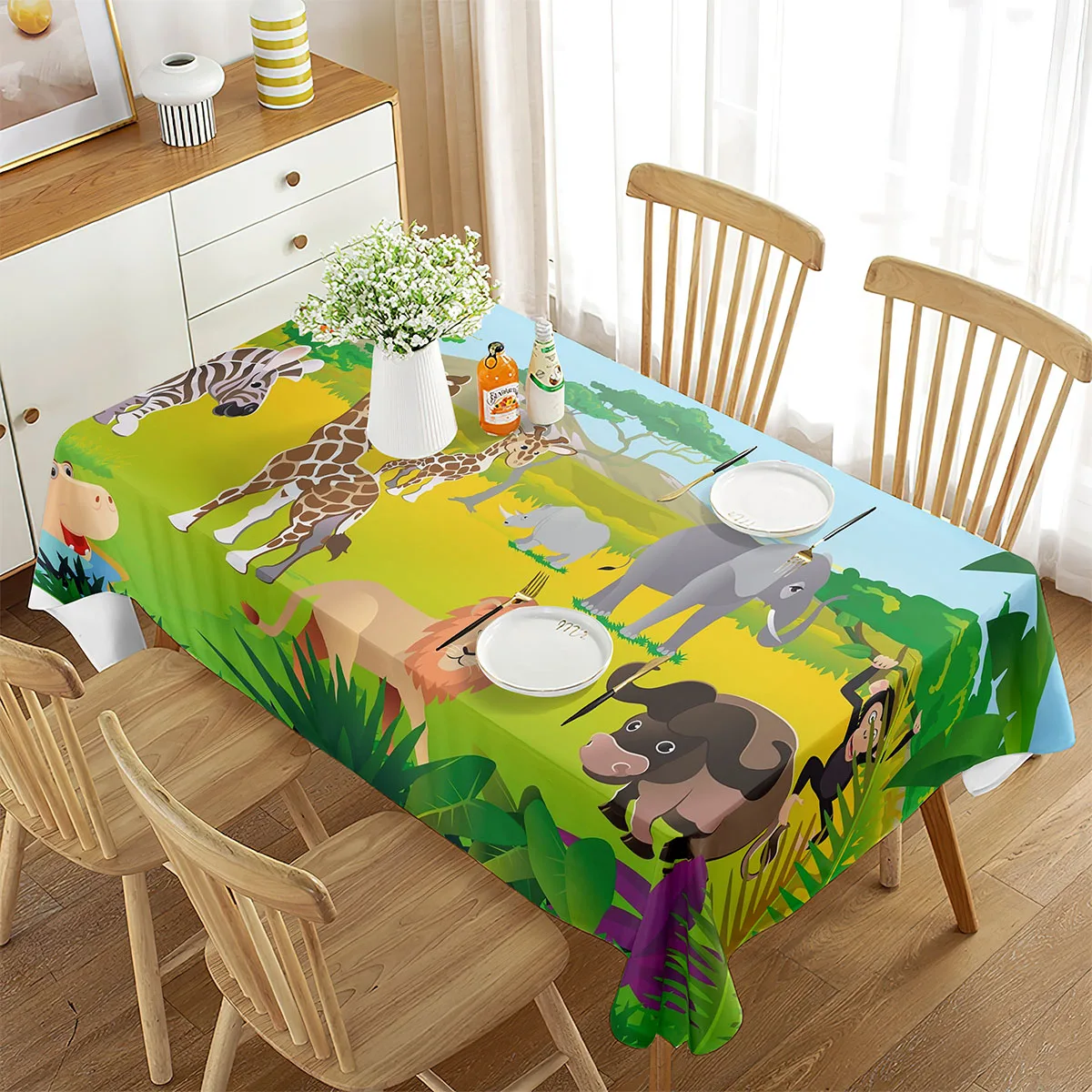 Zoo Tablecloth Happy Zoo Eleph - đánh giá và giá Wedding Zoo