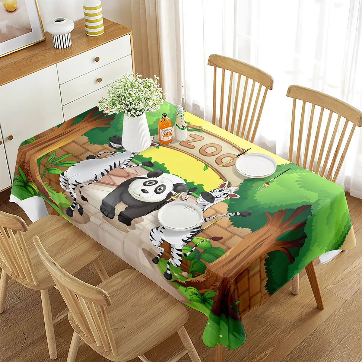 Zoo Tablecloth Happy Zoo Eleph - đánh giá và giá Wedding Zoo