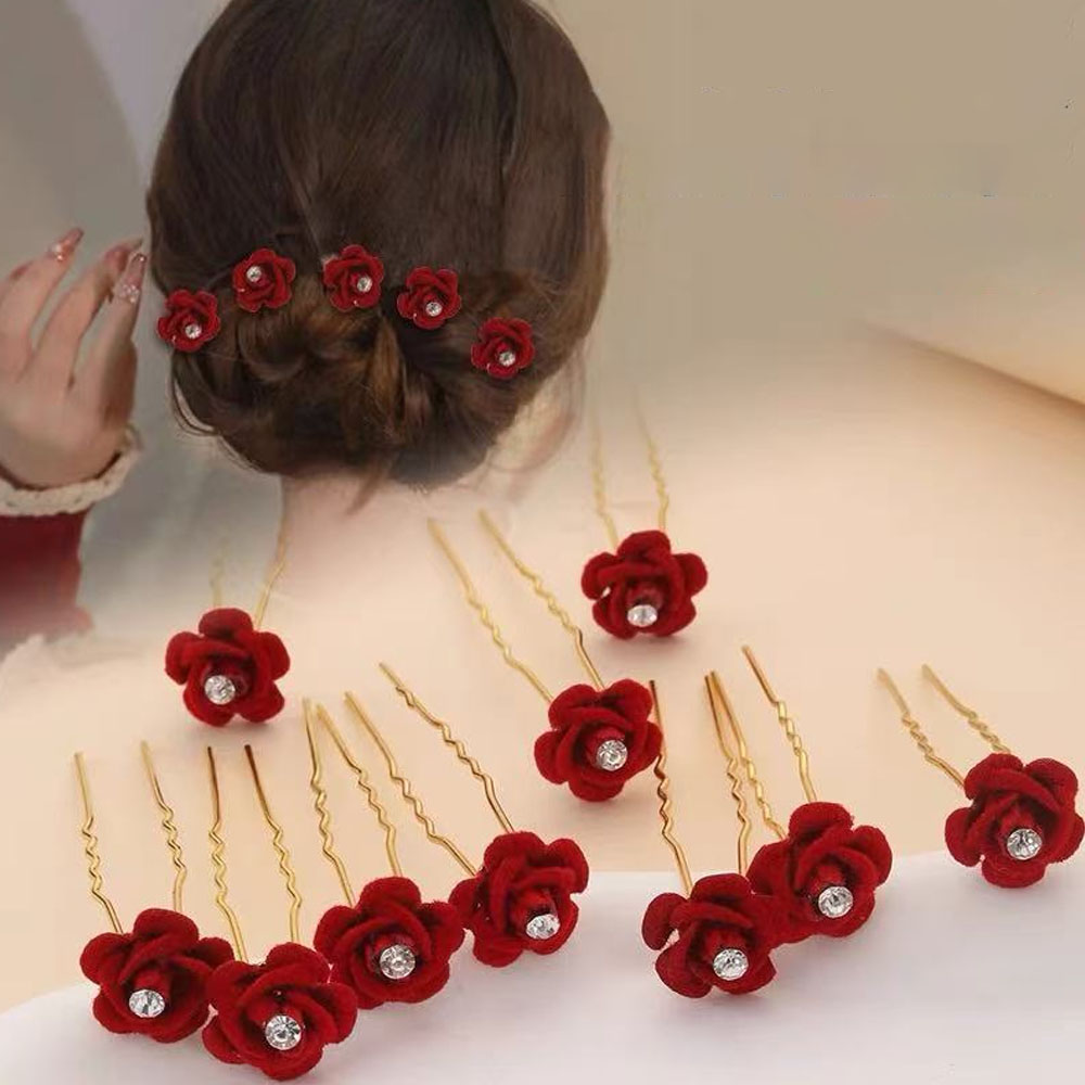 10Pcs Rose Hair Accessories We - đánh giá và giá Wedding Supply Store