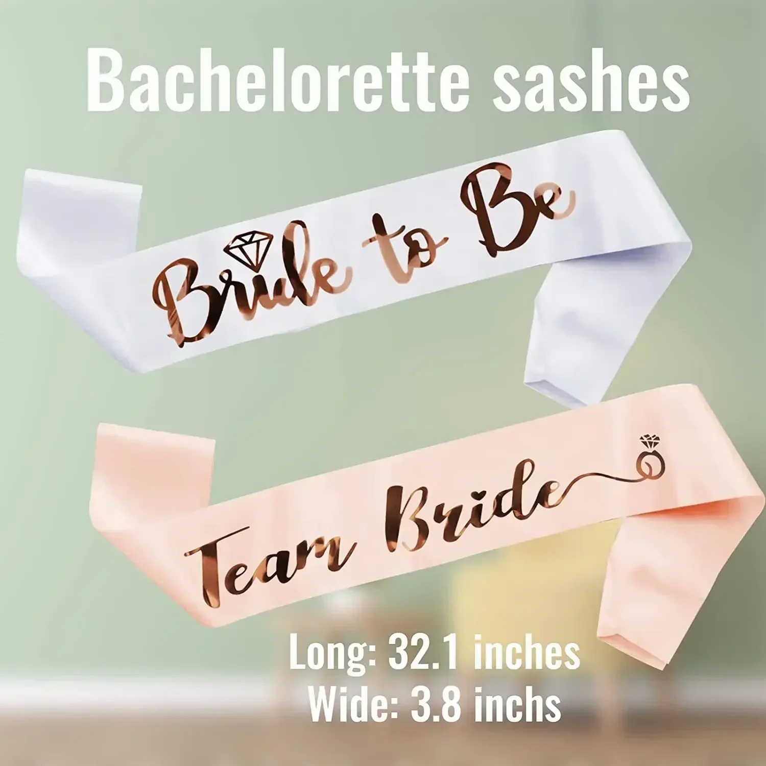 1 Set Bridal Sash Rose Gold De - đánh giá và giá Bride Tribe Sash