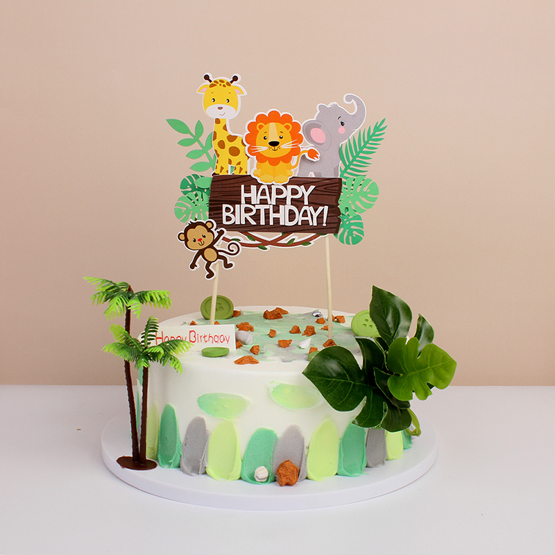 Jungle Animals Birthday Cake T - đánh giá và giá Wedding Zoo