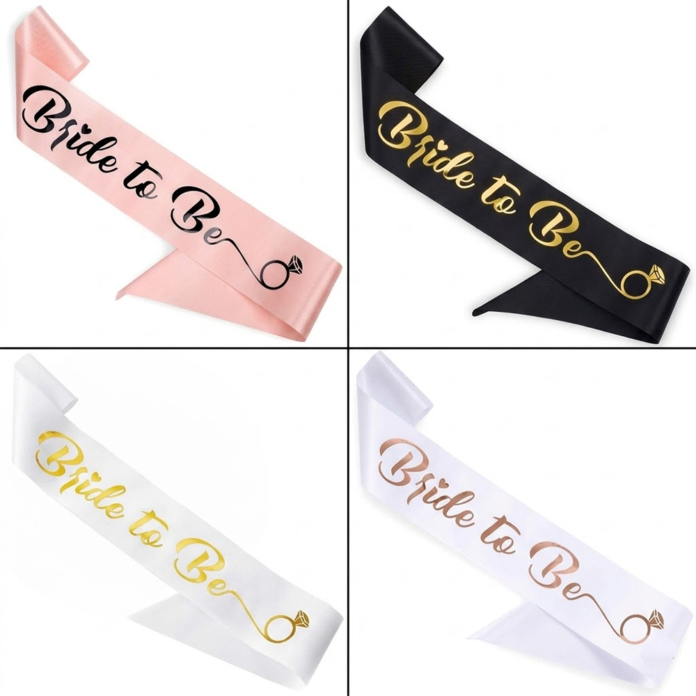 6/7Pcs Rose Gold Bride To Be T - đánh giá và giá Bride Tribe Sash