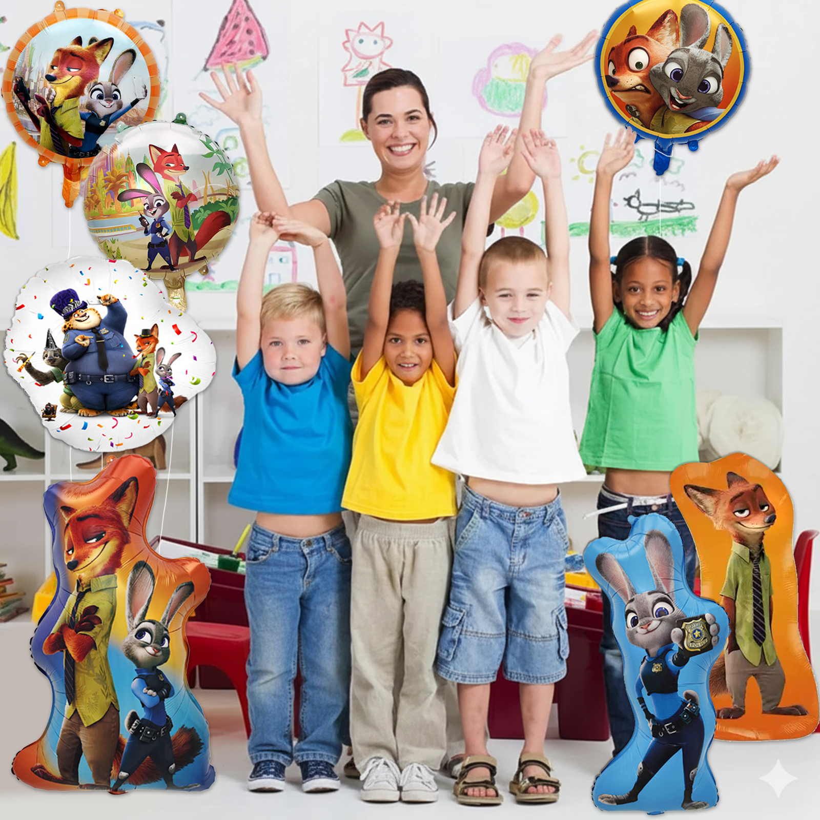 7Pcs Cartoon Figure Decoration - đánh giá và giá Wedding Zoo