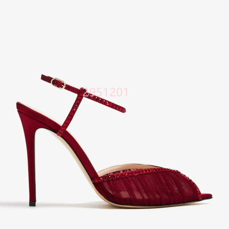 Peep Toe Mesh Pumps Buckles St - đánh giá và giá Wedding Fx