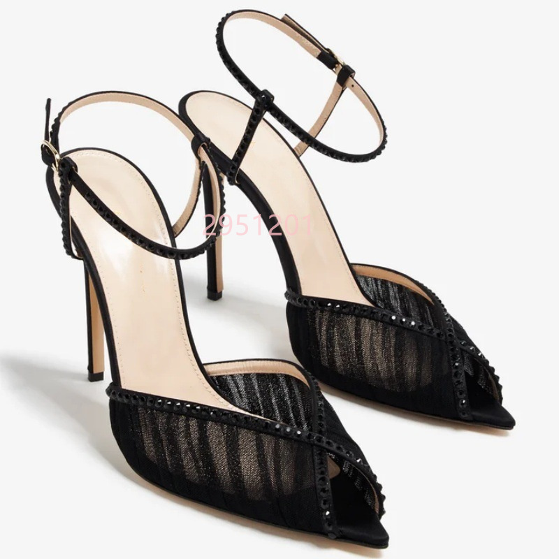Peep Toe Mesh Pumps Buckles St - đánh giá và giá Wedding Fx