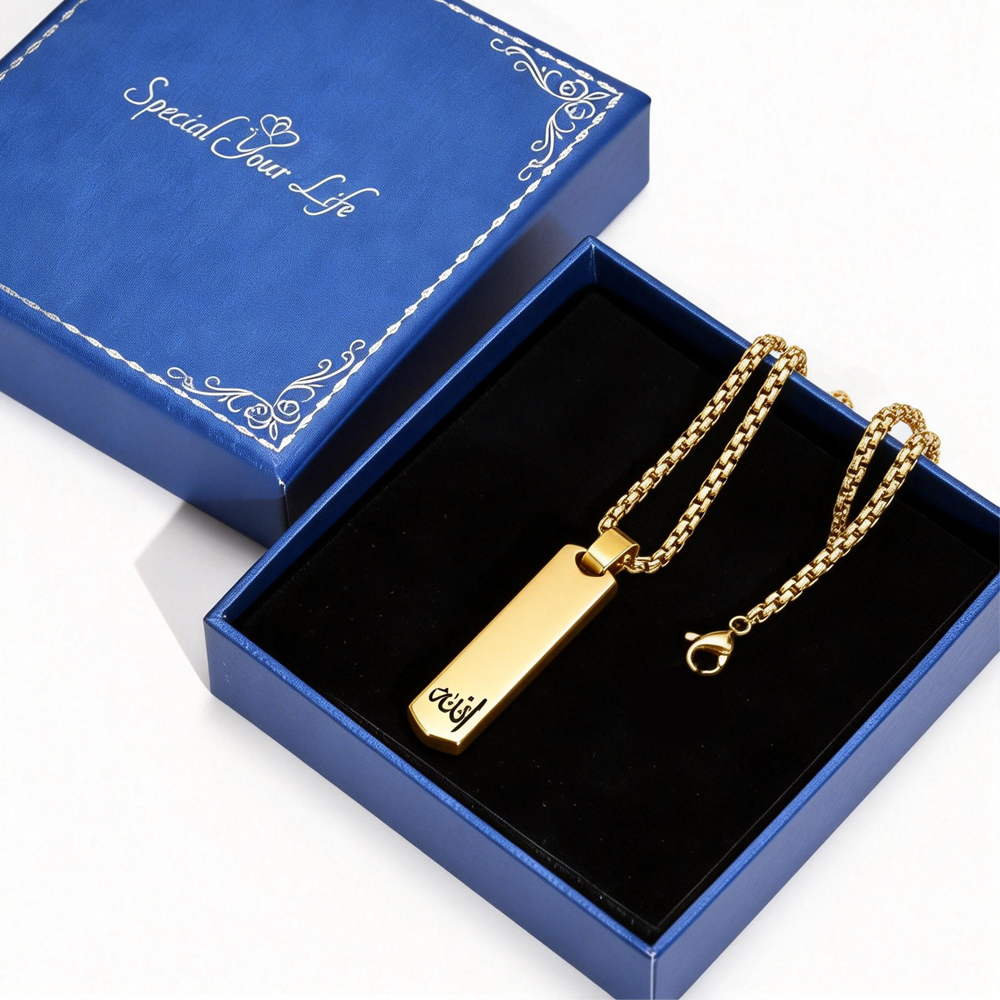 3D Bar Necklace, Cool Simple D - đánh giá và giá Wedding Job