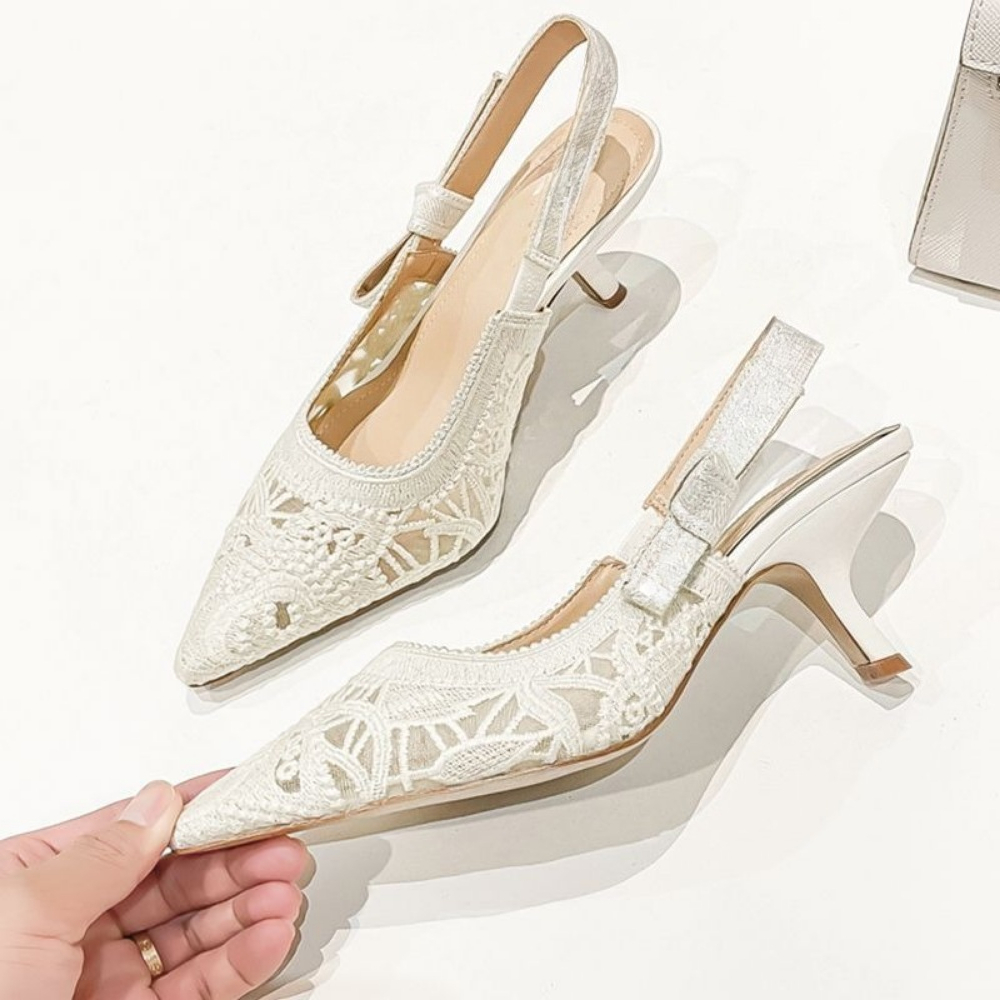 Genuine Leather High Heel Sand - đánh giá và giá Wedding Fx
