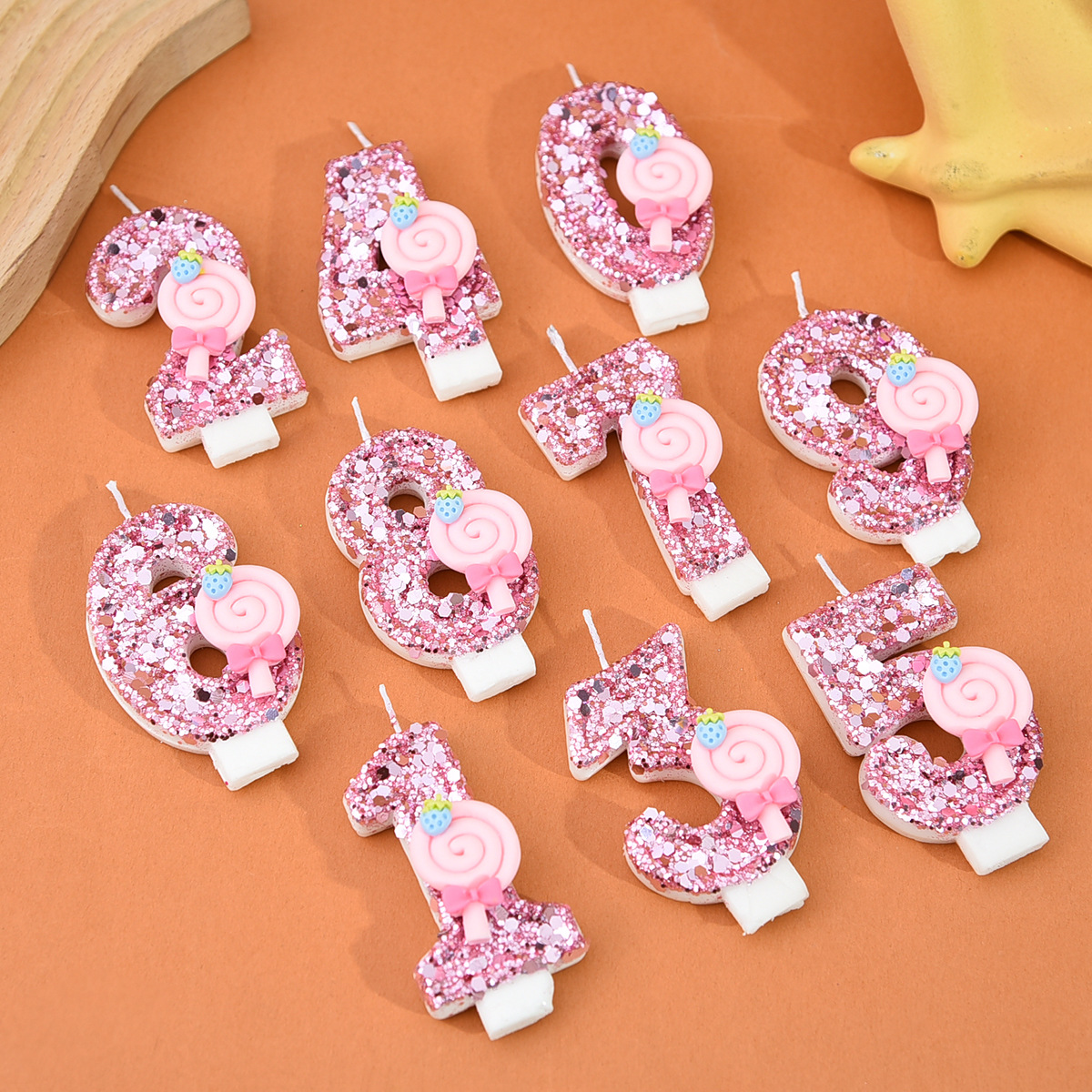 1pc Large 0-9 Numbers Pink Lol - đánh giá và giá Unity Candle Set