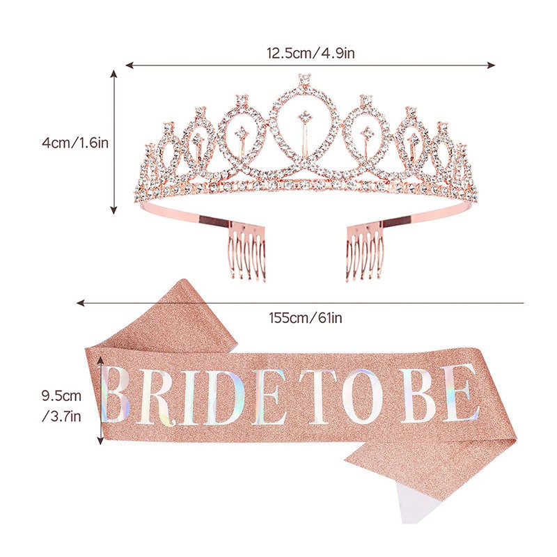 1set Rose Gold Bride to Be Sat - đánh giá và giá Bride Tribe Sash