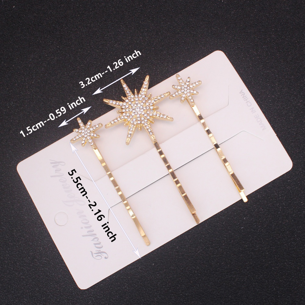 3Pcs/set Crystal Side Hair Cli - đánh giá và giá Wedding Supply Store