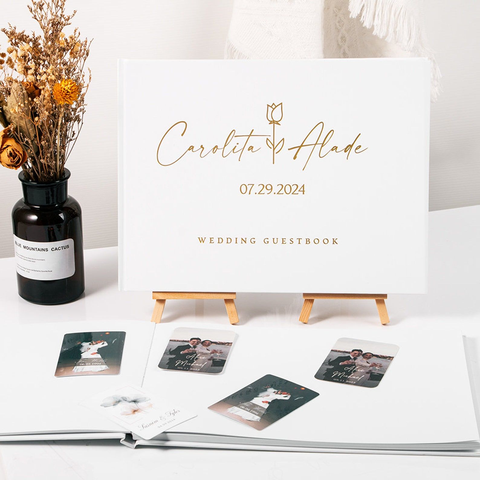Custom Wedding Guestbook Perso - đánh giá và giá Personalized Guest Book