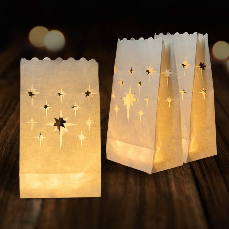10PCS Heart White Paper Lanter - đánh giá và giá Unity Candle Set